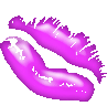Gif animé bouche mauve